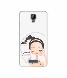 Amazon Brand - Solimo Designer Papa's Princess 3D Printed Hard Back Case Mobile Cover for Gionee P7 Max