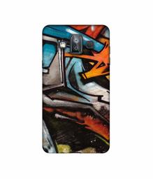 Amazon Brand - Solimo Designer Painting Texture 3D Printed Hard Back Case Mobile Cover for Samsung Galaxy J7 Duo