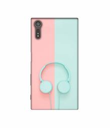 Amazon Brand - Solimo Designer Head Phone 3D Printed Hard Back Case Mobile Cover for Sony Xperia XZ Dual