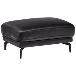 Amazon Brand – Rivet Kaden Mid-Century Modern Leather Ottoman, 31