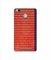 Amazon Brand - Solimo Designer Red and Purple Brick 3D Printed Hard Back Case Mobile Cover for Xiaomi Redmi 3S Prime