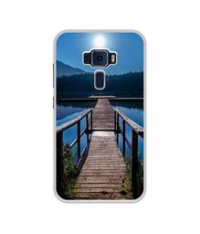 Amazon Brand - Solimo Designer Wooden Beach UV Printed Soft Back Case Mobile Cover for Asus Zenfone 3 ZE520KL