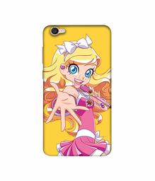 Amazon Brand - Solimo Designer Singing Girl Vector 3D Printed Hard Back Case Mobile Cover for Vivo V5