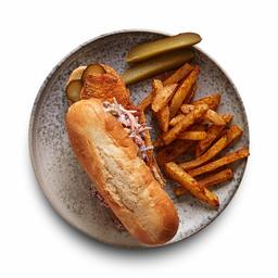 Amazon Meal Kits, Pan-fried Tilapia Sandwich with Creamy Slaw & Cajun Fries, Serves 2