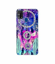 Amazon Brand - Solimo Designer Round Wall Hanging Pattern 3D Printed Hard Back Case Mobile Cover for Samsung Galaxy M31