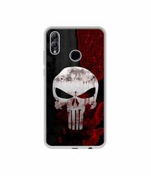 Amazon Brand - Solimo Designer Punisher Skull UV Printed Soft Back Case Mobile Cover for Honor 10 Lite