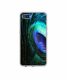 Amazon Brand - Solimo Designer Peacock Feather UV Printed Soft Back Case Mobile Cover for Realme C2