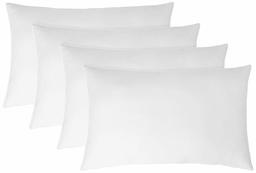 Amazon Brand - Solimo 4-Piece Ultra Soft Bed Pillow Set 69 x 43 cm, White