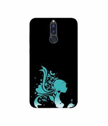 Amazon Brand - Solimo Designer Lady Vector N 3D Printed Hard Back Case Mobile Cover for Huawei Honor 9i