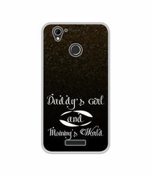 Amazon Brand - Solimo Designer Daddy's Girl and Mummy World UV Printed Soft Back Case Mobile Cover for Lyf Water 7S