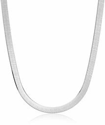 Women's Herringbone Chain Necklace, Sterling Silver, 20