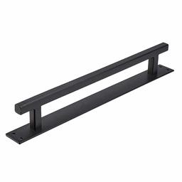 AmazonBasics Barn Door Handle Pull Set - Straight Rustic, Black