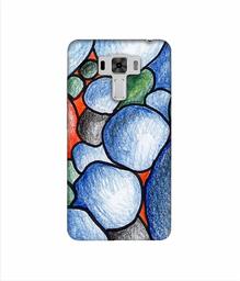 Amazon Brand - Solimo Designer Pebbles Drawing 3D Printed Hard Back Case Mobile Cover for Asus Zenfone 3 Laser ZC551KL