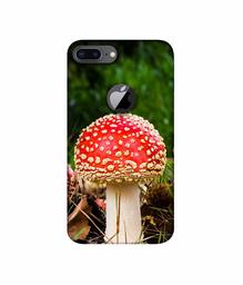 Amazon Brand - Solimo Designer Red Mushroom 3D Printed Hard Back Case Mobile Cover for Apple iPhone 8 Plus (with Logo Cut)