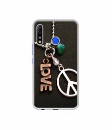 Amazon Brand - Solimo Designer Love and Peace UV Printed Soft Back Case Mobile Cover for Tecno Spark 4