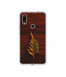 Amazon Brand - Solimo Designer Leaf on Wood UV Printed Soft Back Case Mobile Cover for Mi Redmi Y3