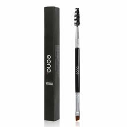 Eono by Amazon - Duo Eyebrow Brush Black Professional Angled Eye Brow Brush and Spoolie