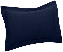 Pinzon Ivy Matelasse Cotton Sham, Euro, Midnight Blue