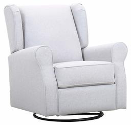 Amazon Brand – Ravenna Home Wingback Swivel Glider Recliner Chair, 33.5