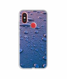 Amazon Brand - Solimo Designer Water Drops UV Printed Soft Back Case Mobile Cover for Mi A2