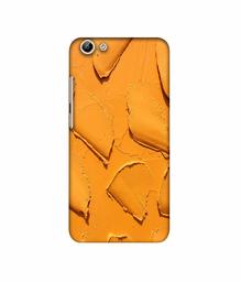 Amazon Brand - Solimo Designer Yellow Texture Wall 3D Printed Hard Back Case Mobile Cover for Vivo Y69