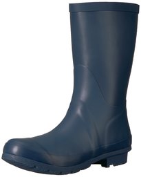 206 Collective Amazon Brand Women's Linden Mid Rain Boot, Navy, 6 B US