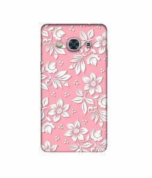 Amazon Brand - Solimo Designer White Flower Pattern 3D Printed Hard Back Case Mobile Cover for Samsung Galaxy J3 Pro