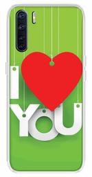 Amazon Brand - Solimo Designer Multicolor Love Quote Green Design Printed Soft Back Case Mobile Cover for Oppo F15