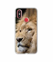 Amazon Brand - Solimo Designer Lion UV Printed Soft Back Case Mobile Cover for Mi A2