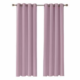 UMI Essentials 2 x Eyelet Curtains, light pink, 260x140