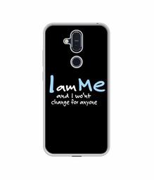 Amazon Brand - Solimo Designer Quotes UV Printed Soft Back Case Mobile Cover for Nokia 8.1