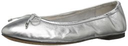 206 Collective Women's Madison Ballet Flat, Silver/Metallic, 8.5 B US