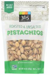 365 Everyday Value, Pistachios, Roasted & Unsalted, 10 oz