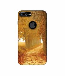 Amazon Brand - Solimo Designer Autumn Scene 3D Printed Hard Back Case Mobile Cover for Apple iPhone 7 Plus (Logo Cut)