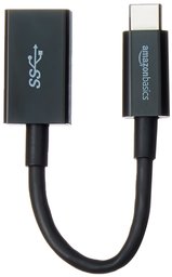 AmazonBasics - Adaptador USB Tipo C a USB 3.1 Gen1 Hembra