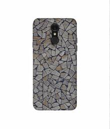 Amazon Brand - Solimo Designer Marble Pices 3D Printed Hard Back Case Mobile Cover for LG Q7