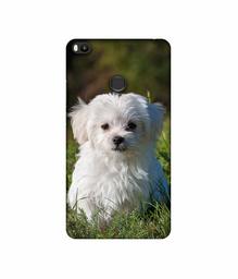 Amazon Brand - Solimo Designer White Dog UV Printed Soft Back Case Mobile Cover for Mi Max 2