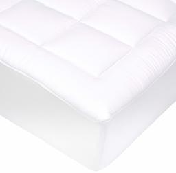 AmazonBasics Down-Alternative Gusseted Mattress Topper with 5 cm Memory Foam - 90 x 190 cm