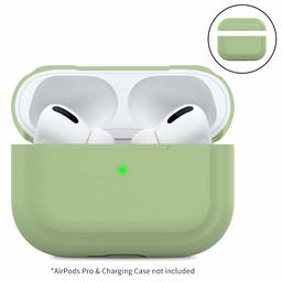 Umi. Airpods Pro Case Coque de Protection en Silicone (LED Visible) Compatible avec Apple Airpods Pro 2019 Vert Avocat