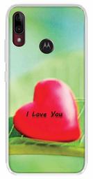 Amazon Brand - Solimo Designer Multicolor Leaf Heart Love Quote Printed Soft Back Case Mobile Cover for Motorola Moto E6s / Motorola Moto E6 Plus