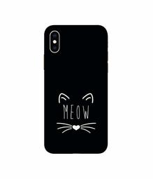 Amazon Brand - Solimo Designer Meow 3D Printed Hard Back Case Mobile Cover for Apple iPhone Xs Max