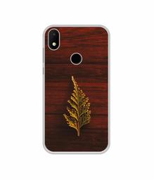 Amazon Brand - Solimo Designer Leaf on Wood UV Printed Soft Back Case Mobile Cover for Micromax Canvas 2 Plus (2018)