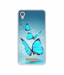 Amazon Brand - Solimo Designer Flying Butterflies UV Printed Soft Back Case Mobile Cover for Lava Z50