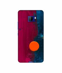 Amazon Brand - Solimo Designer Pink and Blue Brush Texture 3D Printed Hard Back Case Mobile Cover for HTC U Ultra