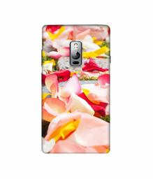 Amazon Brand - Solimo Designer Rose Petals 3D Printed Hard Back Case Mobile Cover for OnePlus 2