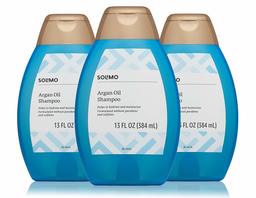 Amazon Brand - Solimo Argan Oil Shampoo, 13 fl. Oz (Pack of 3)