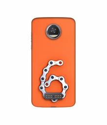 Amazon Brand - Solimo Designer Number Six 3D Printed Hard Back Case Mobile Cover for Moto Z2 Play