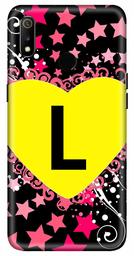 Amazon Brand - Solimo Designer Heart Pattern Alphabet-L 3D Printed Hard Back Case Mobile Cover for Realme 3 / Realme 3i