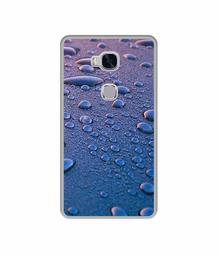 Amazon Brand - Solimo Designer Water Drops UV Printed Soft Back Case Mobile Cover for Huawei Honor 5X