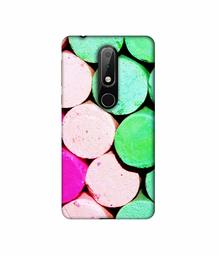 Amazon Brand - Solimo Designer Wax Color 3D Printed Hard Back Case Mobile Cover for Nokia 6.1 Plus